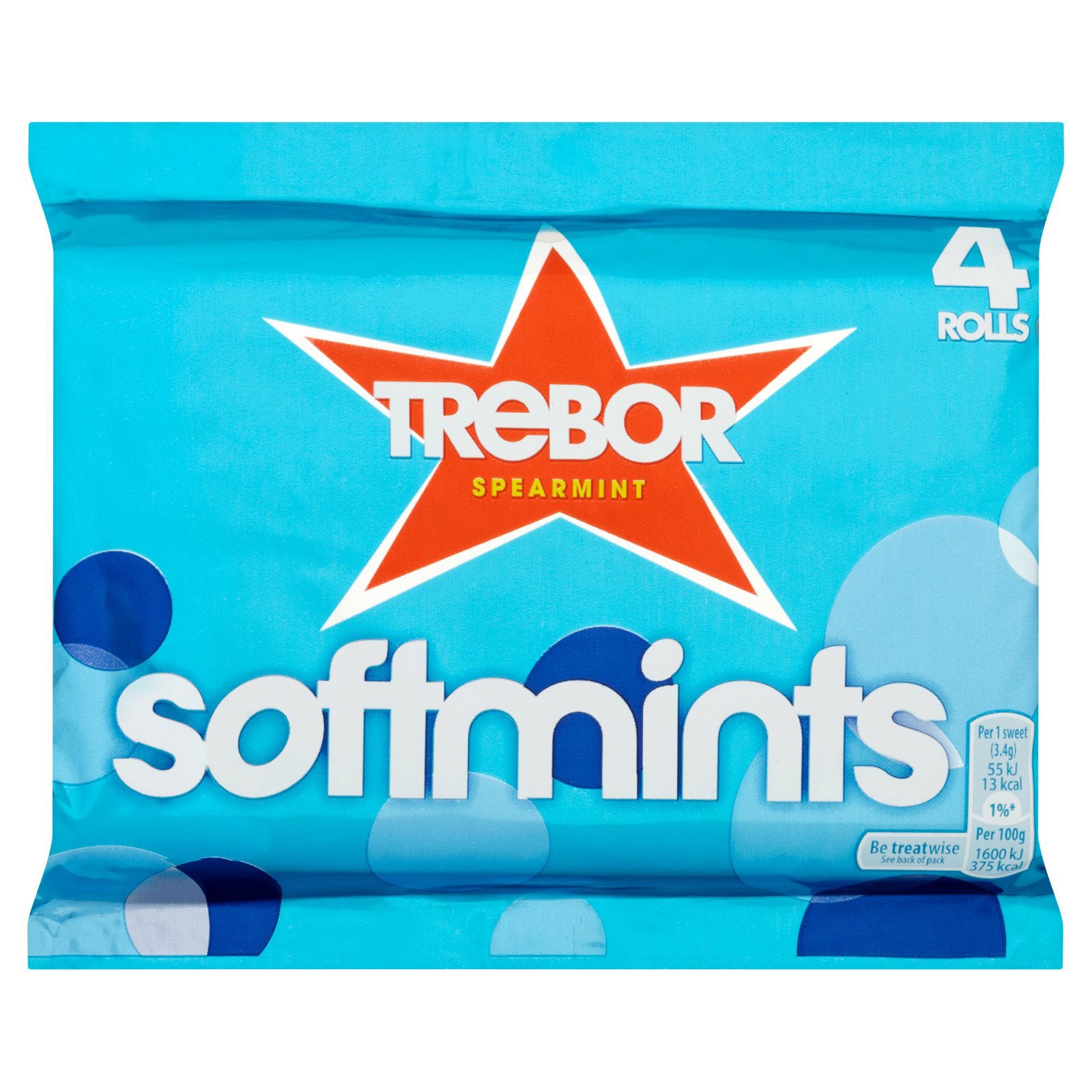 Trebor Softmints Spearmint 4pk 179.6g Trebor Softmints Spearmint 4pk 179.6g